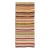 Mid 20th Century Colorful Large Gallery Runner Kilim Flat-Weave Rug With Horizontal Stripe Design For Sale