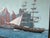 Large- 1980’s Diane Kenny Maritime City Skyline Painting, Framed For Sale - Image 11 of 12