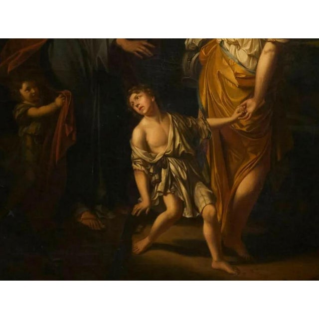 Baroque Dutch School Artist after Adrien Van Der Werff, Abraham Sends Hagar and Ishmael Away, Oil on Canvas For Sale - Image 3 of 7