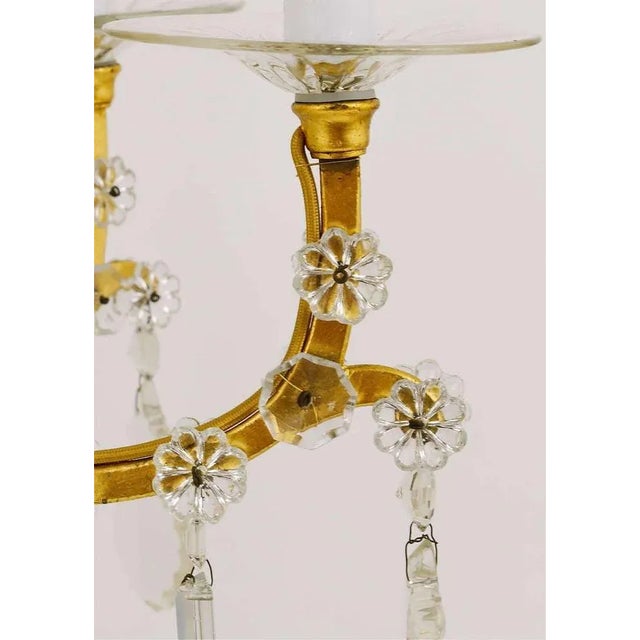 Vienna Baroque Gilt Crystal Glass Chandelier from Lobmeyr, 1940s For Sale - Image 9 of 11
