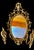 Mid 20th Century Set of 3, Rococo Style Giltwood Wall Mirror Set For Sale - Image 10 of 12