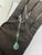 Natural 18k Gold Necklace, 1.31ct Emerald, 0.36ct Diamonds For Sale - Image 10 of 16