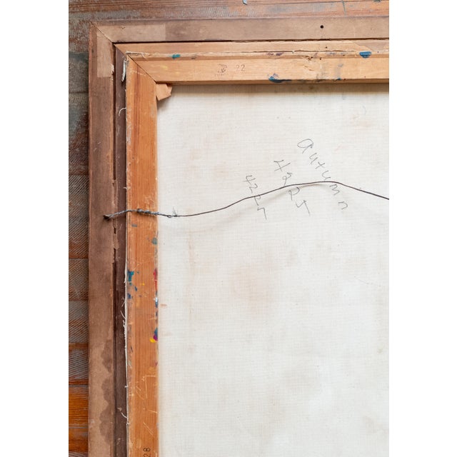 Mid-Century Modern Abstract Expressionist Bright Neon Pastel Landscape Painting For Sale - Image 10 of 11