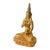 Vintage Gilt Bronze Meditating Serenity Calming Buddha 4.75" H For Sale
