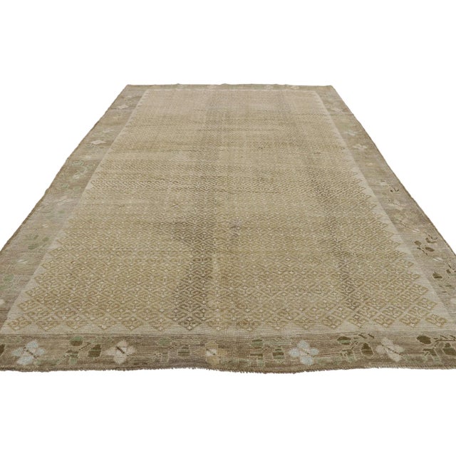 Mid-Century Modern Vintage Turkish Kars Rug - 06'02 X 09'07 For Sale - Image 3 of 9