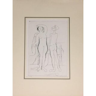 Marino Marini, The Encounter, 1961, Etching For Sale