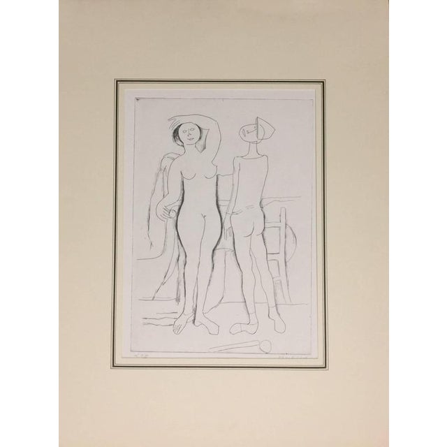 Marino Marini, The Encounter, 1961, Etching For Sale