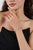Silver Carat&Her Floral Halo Pavé Set Bangle Bracelet in 925 Silver - Wedding Gift For Sale - Image 8 of 12