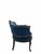 Teal Antique French Louis XV and Louis XVI Style Armchairs Newly Upholstered – Set of 2 For Sale - Image 8 of 12
