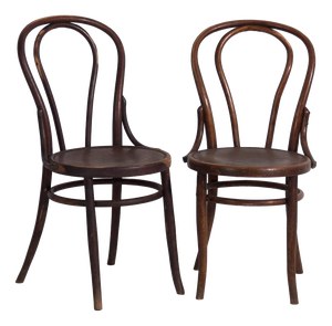 Antique Bentwood Chairs from Thonet, Central Europe, 1900, Set of 2
