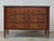 19th Century French 19th Century Walnut Three-Drawer Commode with Grey Marble Top For Sale - Image 5 of 12