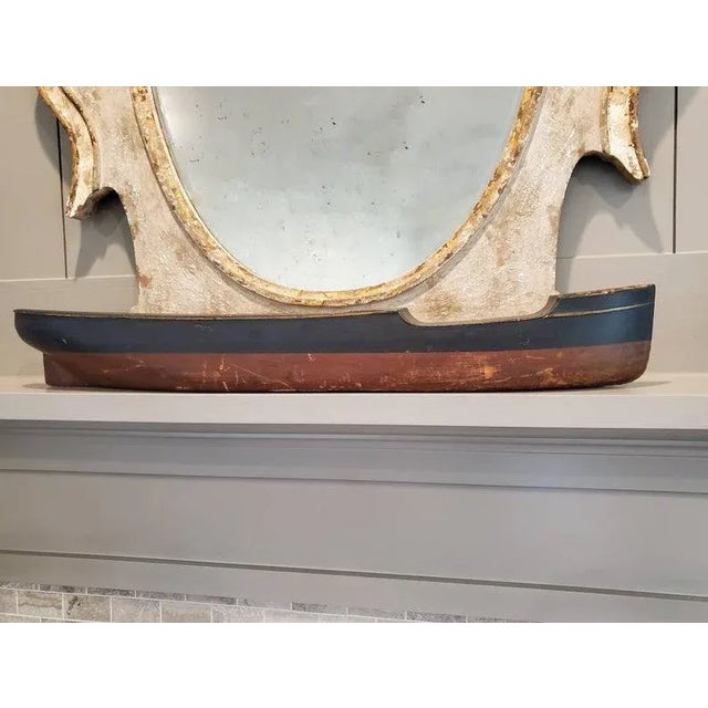 A large (over three feet long) and decorative example of a primitive late 19th / early 20th century painted pine...