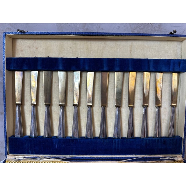 1920s Brass Hors d'Oeuvre Cutlery Set, 1920 For Sale - Image 5 of 7
