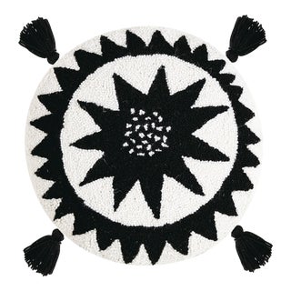 Soleil Round Hook Pillow With Tassels, 16" x 16" For Sale