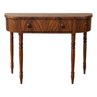 Late 19th Century Walnut Single Drawer Desk For Sale