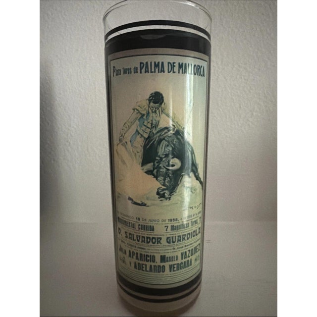 Mid-Century Modern Stunning Set Of 4 Vintage Bullfighting Cocktail Glasses From Spain - Set 1 For Sale - Image 3 of 6
