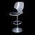 Pair of Lucite and Chrome Bar Stools for Hill Manufacturing For Sale - Image 4 of 6