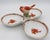 Hungarian Herend Chinese Bouquest Rust 3-Part Relish Dish For Sale In Raleigh - Image 6 of 11