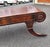1940s Weiman Regency Flame Mahogany and Tooled Leather Top Scroll Shaped Coffee Table For Sale - Image 14 of 15