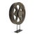 wooden wheel disposed on a foot of iron. This piece is designed in the style of the selected designer and/or manufacturer