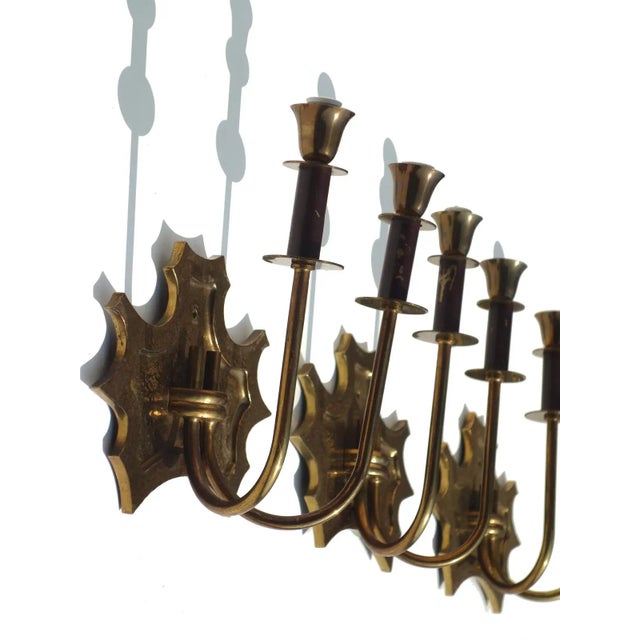 1940s Italian Wall Lamps by Osvaldo Borsani, 1940s, Set of 3 For Sale - Image 5 of 7