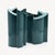 Set of two turquoise-glazed porcelain vases from the “Windmill” series, designed by Dutch ceramic artist Jan van der Vaart...
