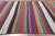 Red Late 20th Century Vintage Rainbow Stripe Kilim Rug, 05'08 X 07'01 For Sale - Image 8 of 10