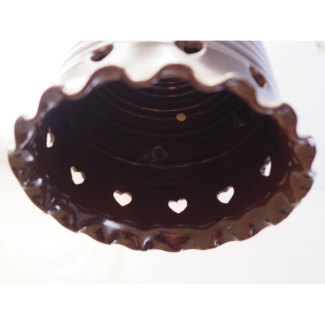 Brown Danish Pendant Lamp, 1960s For Sale - Image 8 of 10