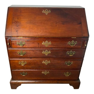 Late 18th Century Federal Cherry Slant Front Desk For Sale