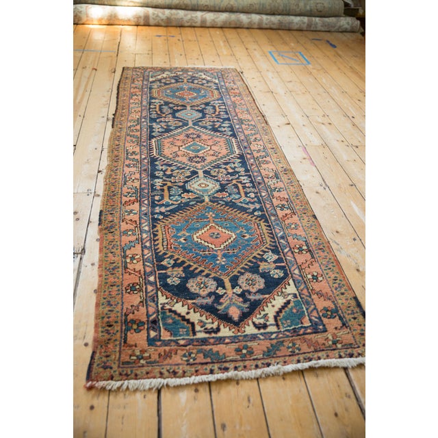 Vintage Heriz Rug Runner - 2'11" X 9' For Sale - Image 10 of 11