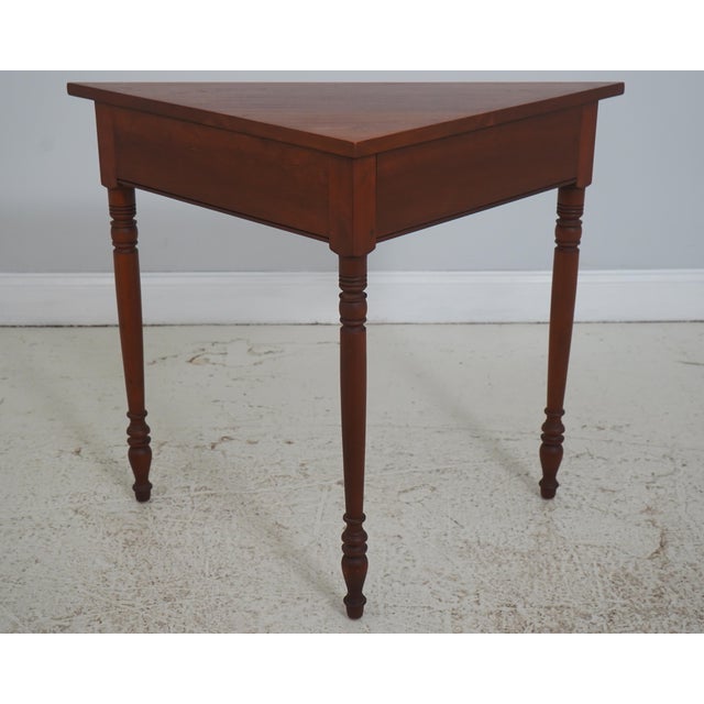 Eldred Wheeler Country Cherry Corner Table For Sale - Image 16 of 17