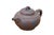 Chinoiserie Vintage Chinese Yixing Zisha Brown Clay Bamboo Leaf Teapot Pitcher 7" For Sale - Image 3 of 13