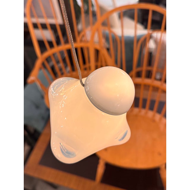White Bocci 57.1 Opaline Pendant, White For Sale - Image 8 of 12