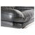 Metal Postmodern Lounge Chair in Black Leather and Steel attributed to Nicoletti Salotti for Avanti, Italy, 1980s For Sale - Image 7 of 12