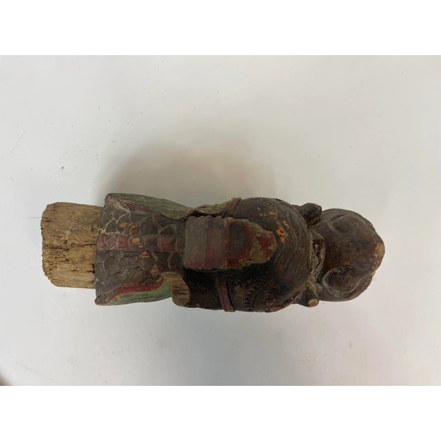 Mid 19th Century 19th Century Small Chinese Wooden Dragon For Sale - Image 5 of 7