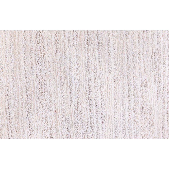 Modern Hand-Knotted Silk and Wool Rug in Elegant Beige by Doris Leslie Blau Size: 5'3" × 10'10" (160 × 330 cm) Exuding...