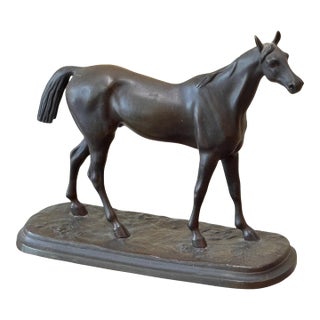 Late 19th Century English Cast Bronze Horse For Sale