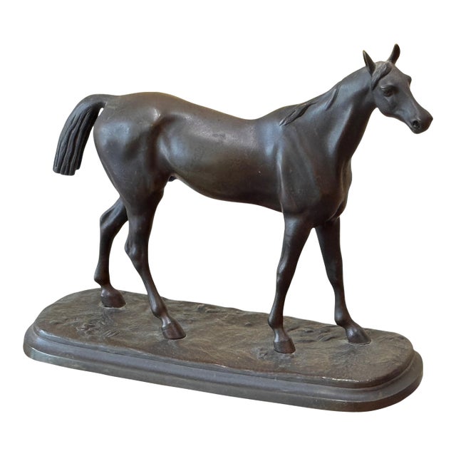 Late 19th Century English Cast Bronze Horse For Sale