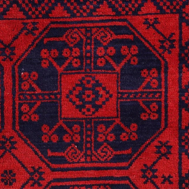Bukhara Wool Heavy Knot Afghanistan Rug For Sale - Image 4 of 7