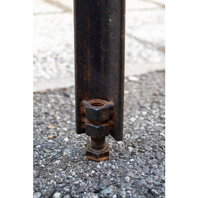 Iron and Galvanized Sheet Metal Table by Toni Cordero, 1980s For Sale - Image 6 of 8