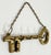 Vintage Brass Key Motif Wall Hook For Sale - Image 4 of 5