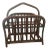 Vintage Rattan Magazine Rack For Sale