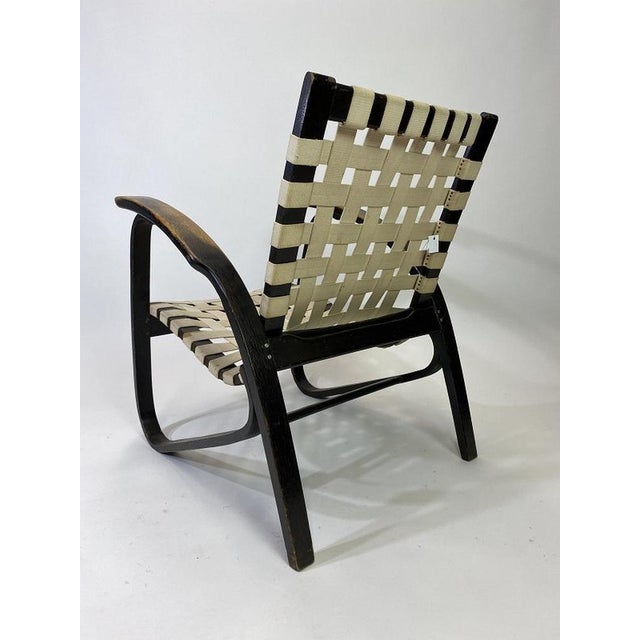 Black Lounge Chair by Jan Vanek, 1920s-1940s For Sale - Image 3 of 5