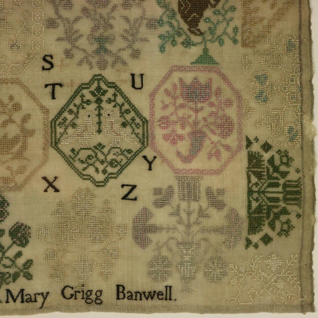 19th Century Antique Quaker Sampler, 1809, Mary Grigg, Banwell For Sale - Image 5 of 18