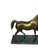 Mid 20th Century Vintage Mid Century Brass Prancing Horse on Marble Base For Sale - Image 5 of 6