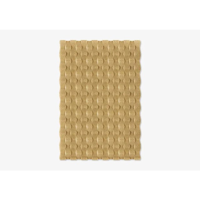 Contemporary Natural Rectangle Textured Rug from Marqqa For Sale - Image 3 of 3