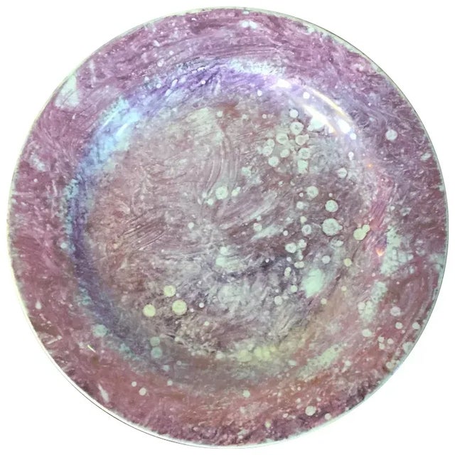 1810 Antique English Wedgwood Creamware Pink Moonlight Luster Plate For Sale - Image 11 of 11