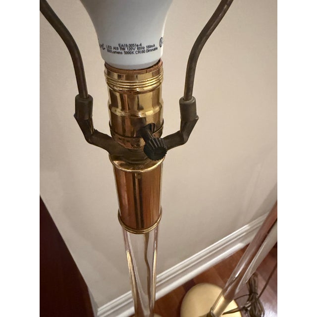 Charles Hollis Jones Vintage Lucite Lang Levin Studios Chicago Floor Lamps, 1980s. A Pair For Sale - Image 4 of 8