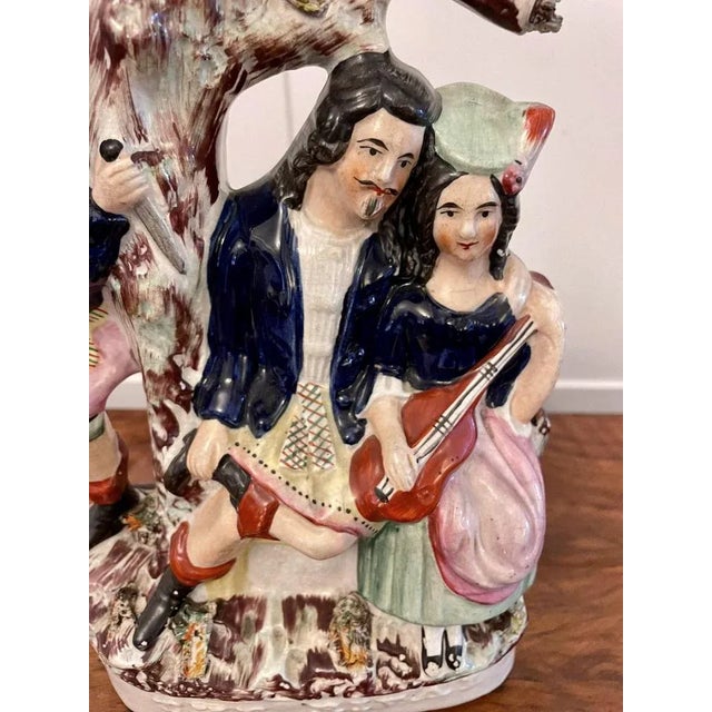 19th Century Staffordshire Flatback Figure, 1860s For Sale - Image 6 of 11