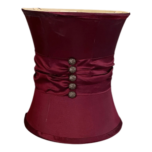 Vintage Romantic Victorian Style Burgundy Lamp Shade
